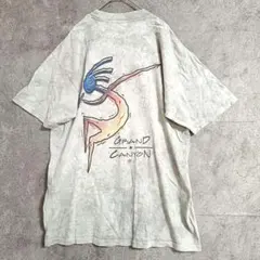 ✨️希少デザイン✨️ココペリ　Tシャツ　ゆるだぼ　アメカジ　タイダイ風　L　古着