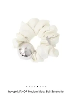 heyepxMANOF Medium Metal Ball Scrunchie