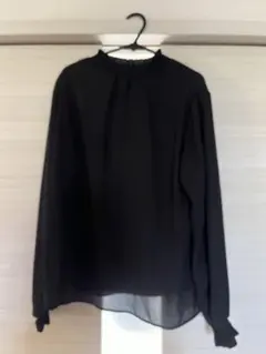 GLACIER ブラック 長袖ブラウス Mサイズ