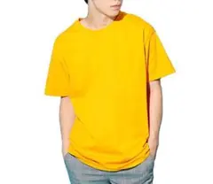 チャンピオン　Authentic Tシャツ　ゴールド　S