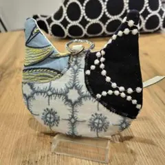 M*i様 ミナペルホネン/ちょうちょ×フォローイングディカケラ猫チャームポーチ/