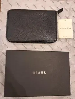 BEAMS ブラック 二つ折り財布