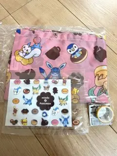 ミスド　福袋2022年　エコバッグ　ジッパーバッグ　マスキングテープ　３点セット