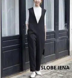 SLOBE IENA トリアセ混オールインワン ブラック 38 タグ付