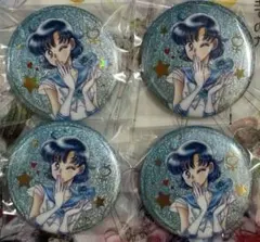 美少女戦士セーラームーン セーラーマーキュリー　缶バッジ　オーロララメ缶バッジ