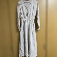 NICE CLAUP シャツワンピース