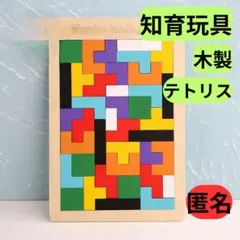 知育玩具　モンテッソーリ　木製　テトリスパズル　型はめ　パズル　　子供　おもちゃ