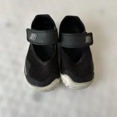 New Balance 208 ブラック×ホワイト ベビーサンダル 14cm