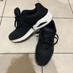 SKECHERS ブラックスニーカー サイズ10