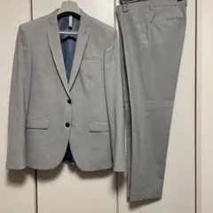ZARA 上質ウール ストレッチ ライトグレー スーツ セット オールシーズンのサムネイル