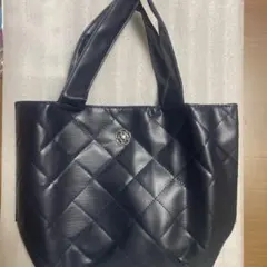 【新品未使用】クレイサス　ネイビー　キルティングミニバッグ