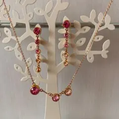 フォリフォリ　ネックレスとピアスセット