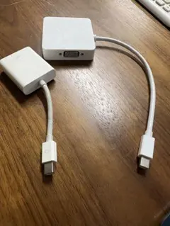 Mac book air、HDMI／VGA変換アダプター ホワイト-2個セット