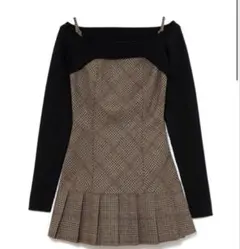 ANDMARY Selena check mini dress