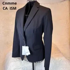 ★Comme CA ISM★M★黒テーラードジャケット★ 新品タグ付★毛50%★