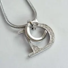 極美品✨️ Dior ディオール CDロゴ ストーン ビジュー ネックレス