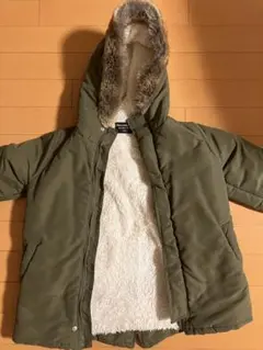 Moujonjon ダウンコート 120cm オリーブグリーン