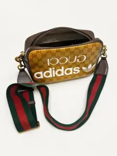 【破格】GUCCI adidas コラボ ショルダーバッグ ゴールド