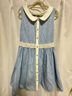 INGNIノースリーブワンピース ライトブルー