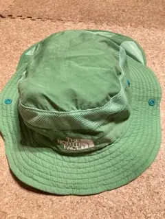 THE NORTH FACE 緑 メッシュハット　日除たれ付　KL