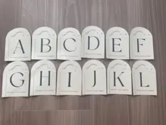 テーブルナンバー　結婚式　披露宴　ペーパーアイテム