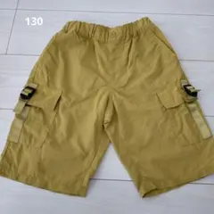 GU ハーフパンツ 130cm 男の子　女の子 ズボン　マスタード　イエロー