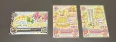 アイカツカード　ダンディライオンチェックコーデ　星宮いちご　プロモ　3枚セット