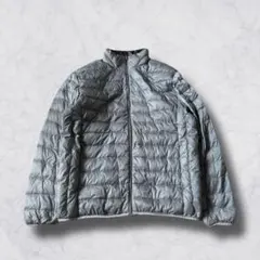 美品■UNIQLO ウルトラライトダウンジャケット メンズ L 軽量 グレー
