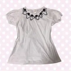 00s ANNA SUI 半袖Tシャツ　ビーズ　Y2K 森ガール　アナスイ　平成のサムネイル