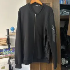 ブラックスウェットジャケット