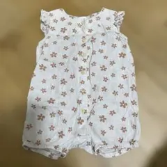 H&M 花柄ロンパース EUR 80 (12M)