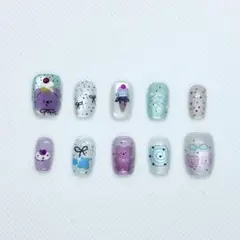 クマ　ケーキ　アイスクリーム　リポン　カラフル　マグネット　現品　即購入OK