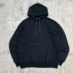 Fruit of the Loom　パーカー　M　ブラック　無地　古着