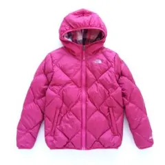 ノースフェイス レディース リバーシブルダウン ピンクチェック【Ｓ相当】