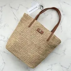 新品未使用タグ付き NINA BAGS ニーナ ラフィアバッグ かごバッグ 新品未使用タグ付き NINA BAGS ニーナ ラフィアバッグ かごバッグ