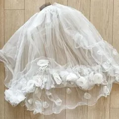 ウェディングベール　フラワーベール 薔薇　花びら　ブライダルアクセサリー　ワタベ