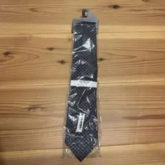 新品 チェック柄 黒 ネクタイ