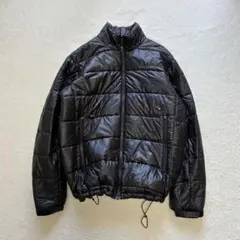 00s Columbia ダウンジャケット ドローコード 黒 XL