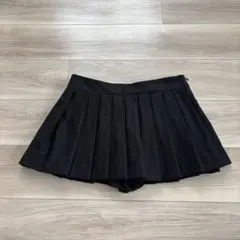 zara ブラック プリーツミニスカート
