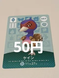 あつまれどうぶつの森　amiiboカード　ケイン