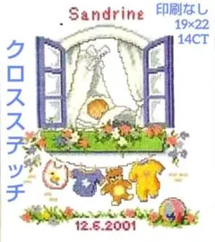 クロスステッチキット　印刷なし　19×22　14CT