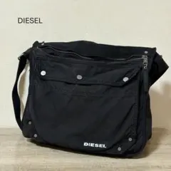 DIESEL Y2K archive キャンバス ショルダーバッグ ブラック
