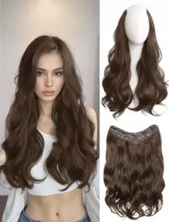 SHEIN‪‪❤︎‬ ナチュラル ロングウィッグ ゆるカール 巻き髪 ブラウンのサムネイル
