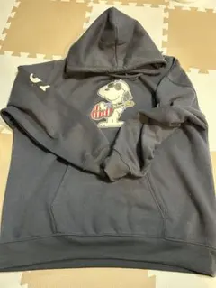 スヌーピー フード付きパーカー 紺