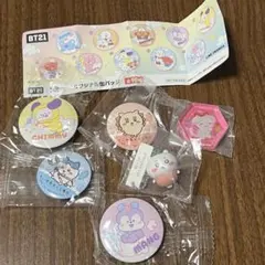 BT21 ちいかわ くら寿司 フィギュア 缶バッジ
