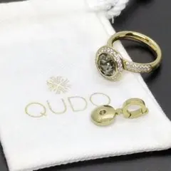 【新品・未使用】　QUDO 11号 リング2本 ストーン2個 ゴールド 新品・未使用】 QUDO 11号 リング2本 ストーン2個 ゴールド - メルカリ