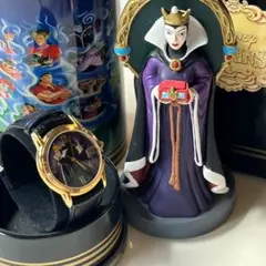 未使用 限定品 ディズニー 白雪姫 ヴィランズ 女王 魔女 腕時計&フィギュア 未使用 限定品 ディズニー 白雪姫 ヴィランズ 女王 魔女 腕時計