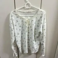 NICE CLAUP ワッフル生地長袖Tシャツのサムネイル