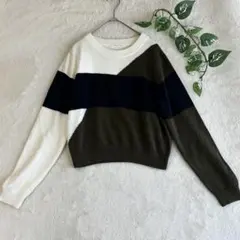 ローリーズファーム LOWRYS FARM 長袖ニット クロップド丈 Mサイズ