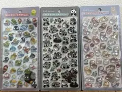 ボンボンドロップ クーリア アニマル トリ パンダ アルパカ 3シートセット